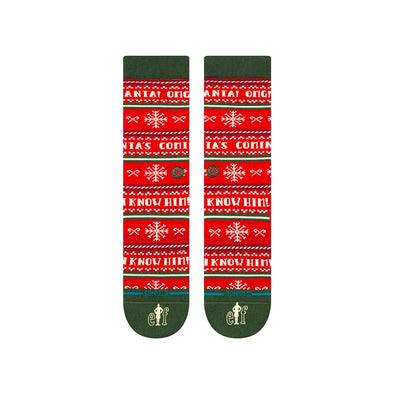 Stance x Elf I Know Him Crew Socks - Red