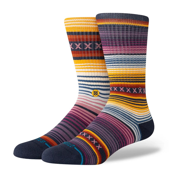 Stance Curren Stripe Crew Socks - Grape