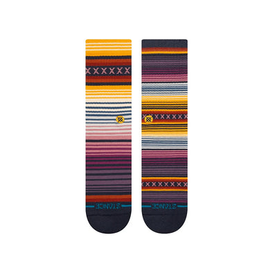 Stance Curren Stripe Crew Socks - Grape