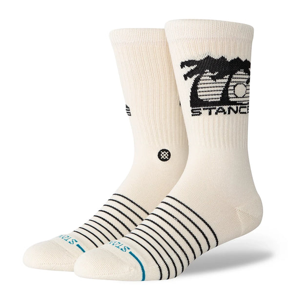 Stance Street Sign Crew Socks - Canvas