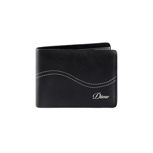 Dime MTL Cursive Bifold Wallet - Black