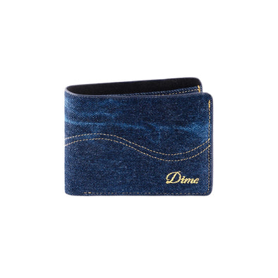 Dime MTL Cursive Bifold Wallet - Indigo