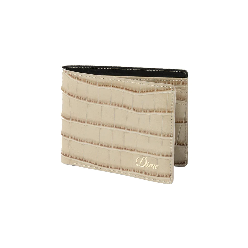 Dime MTL Croc Bifold Wallet - Tan – No Comply Skateshop