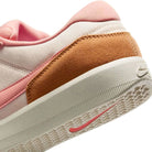 Nike SB Force 58 sneaker in pale ivory and apricot agate showing textured back and cupsole design.