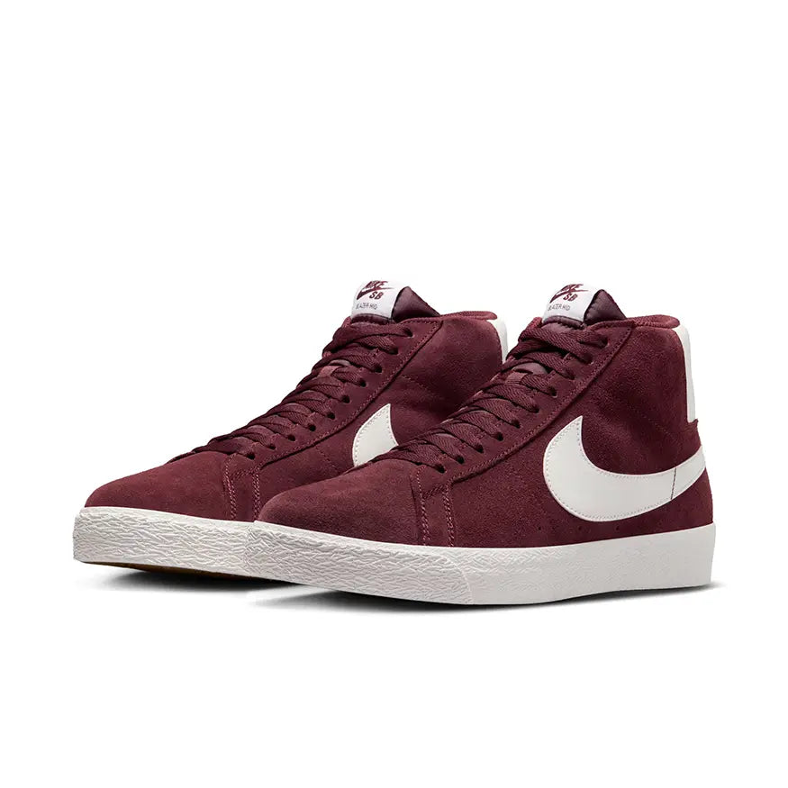 Nike SB Zoom Blazer Mid Burgundy Crush Summit White 9