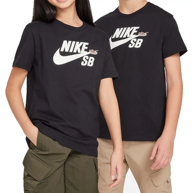 Nike SB Big Kids Logo Tee Shirt - Black