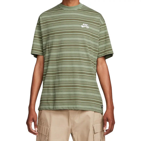Nike SB M90 Stripe Tee Shirt - Oil Green