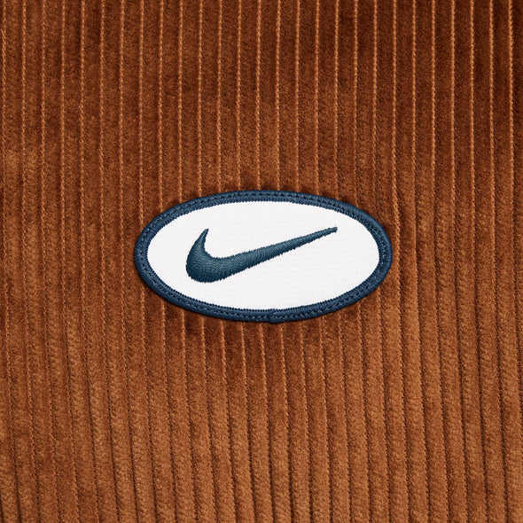 Nike SB Full Zip Hooded Corduroy Skate Jacket - Brown