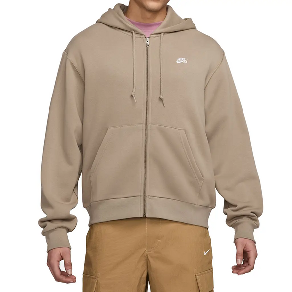 Nike SB Full-Zip Fleece Skate Hoodie - Brown