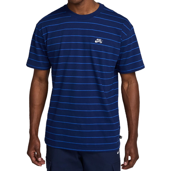 Nike SB Max90 Striped Skate Tee Shirt - Blue