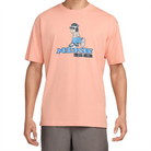 Nike SB Max 90 Dunk Dog Skate T-Shirt in apricot color, featuring a laid-back fit and graphic design.