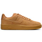 Flax brown Nike SB Air Force 1 skateboard sneaker on a white background