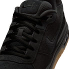 Front Black and gum Nike SB Paul Rodriguez pro model men's skateboarding sneaker on a white background