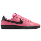 Hyper Pink Nike SB Zoom Tennis Classic skateboard sneaker with black sole and swoosh branding on a white background