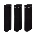 Set of black socks with Nike logo on a white background