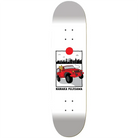 Meow Skateboards Nanaka Fujisawa Journey Deck 8.0 featuring a red truck graphic and Japanese flag design.