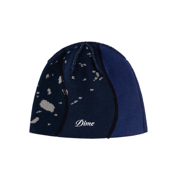 Dime MTL Reverse Stitch Skully Beanie - Navy