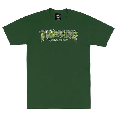 Thrasher Magazine Brick Tee Shirt - Green