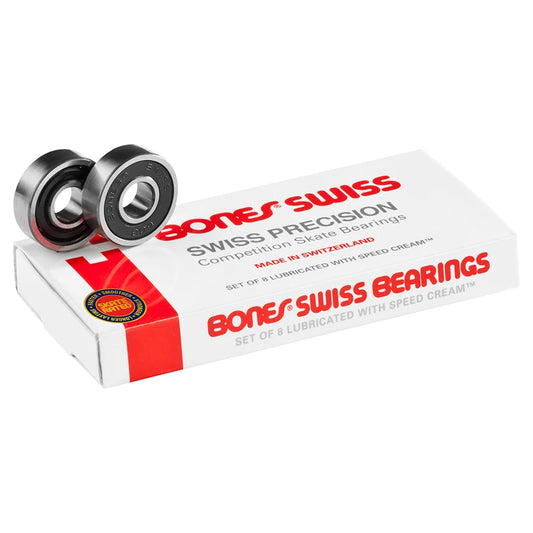 Bones Swiss Skateboard Bearings - 8 Pack