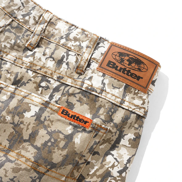 Butter Goods Bark Camo Denim Pants - Tan