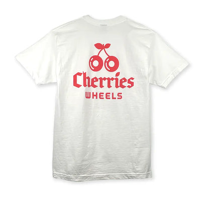Cherries Wheels Big Logo Shirt - White