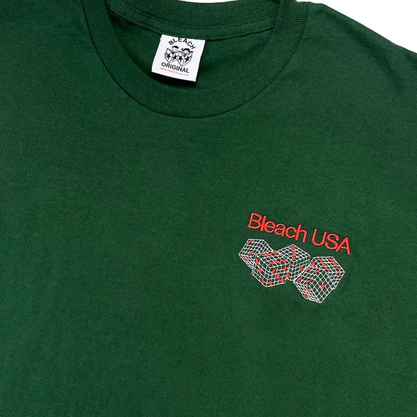 Bleach USA Three's Tee Shirt - Green