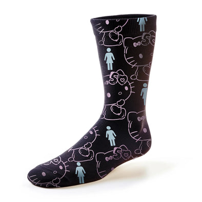 Girl Skateboards x Hello Kitty 50th Anniversary All Over Socks - Black