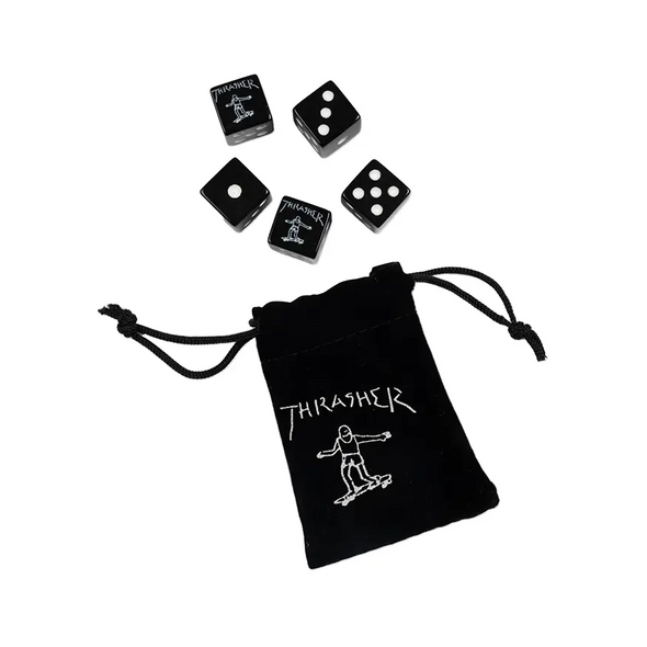 Thrasher Magazine Gonz Dice Set - Black