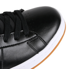 Toe box Black leather I-Path Footwear Ace skateboarding sneaker on a white background