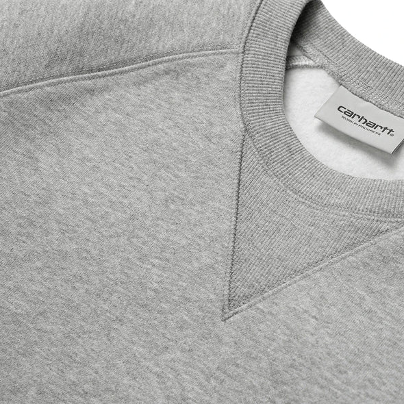 Carhartt WIP Chase Crewneck Sweatshirt - Grey Heather