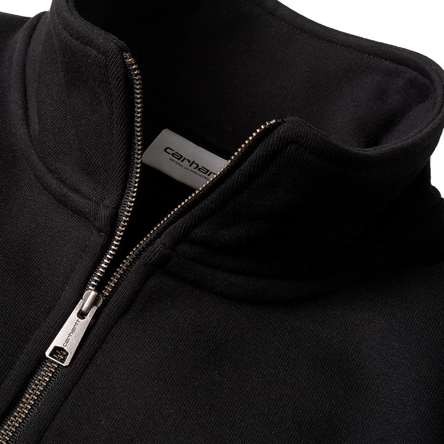 Carhartt WIP Chase Neck Zip Sweat - Black