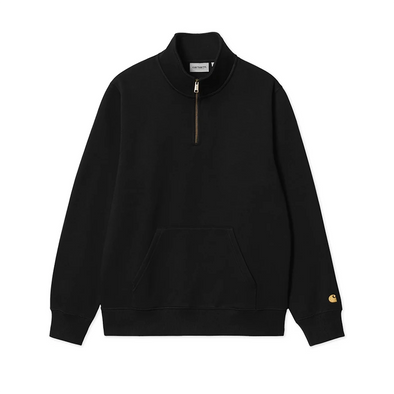 Carhartt WIP Chase Neck Zip Sweat - Black