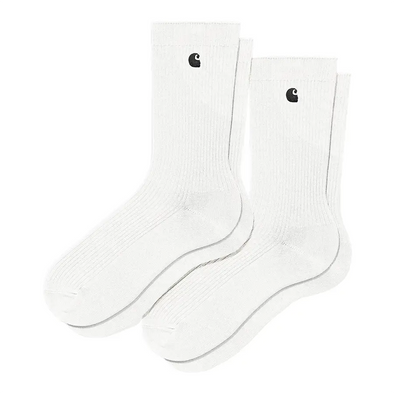 Carhartt WIP Madison 2-Pack Sock - White