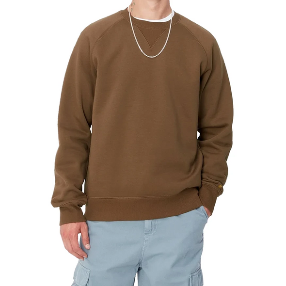 Carhartt WIP Chase Crewneck Sweatshirt - Chocolate