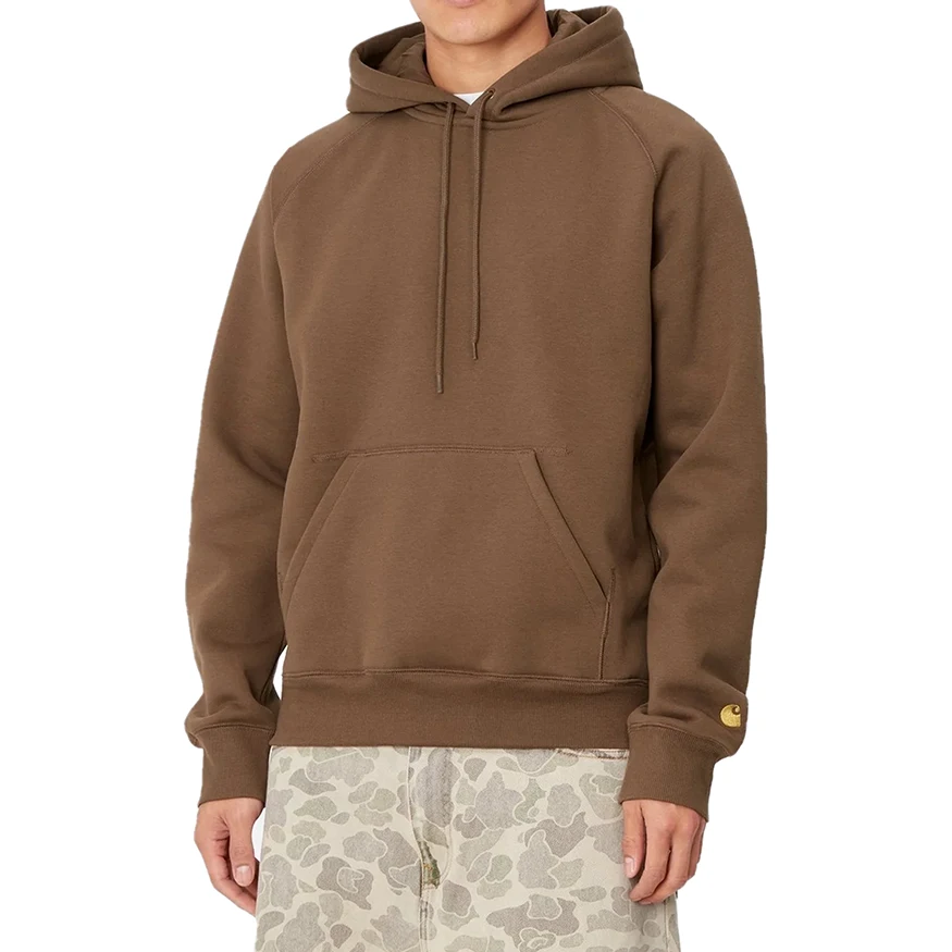 Carhartt WIP Hooded Chase Sweatshirt - Chocolate