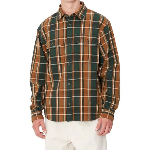 Carhartt WIP Hobart L/S Shirt - Sycamore