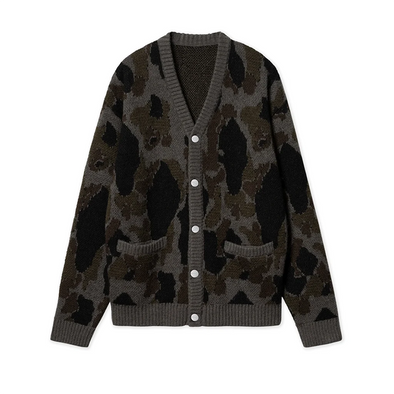 Carhartt WIP Merton Stripe Cardigan - Camo Duck