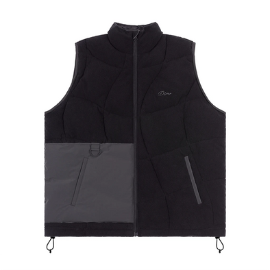 Dime MTL Sleeveless Puffer Jacket - Black