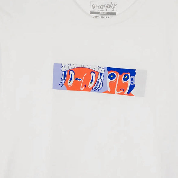 No-Comply Faces Design Contest Tee Shirt - White