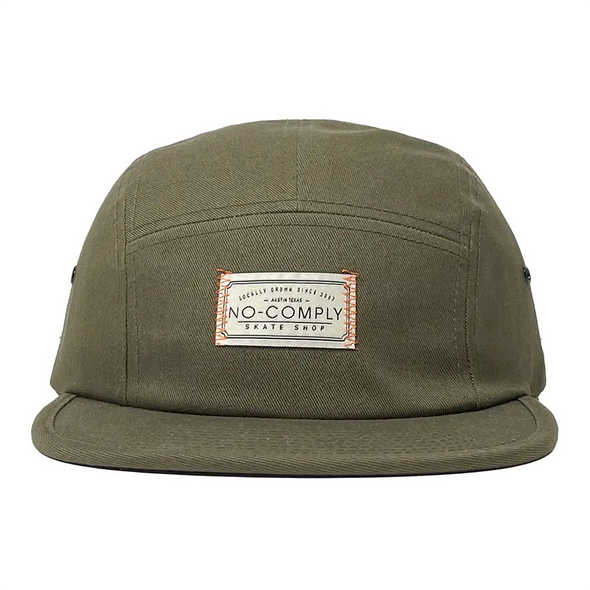 No-Comply Locally Grown Zig-Zag Stitch Camper Hat - Olive Green