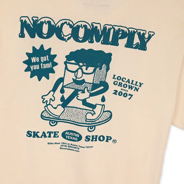 No-Comply Mr. Chill Tee Shirt - Natural