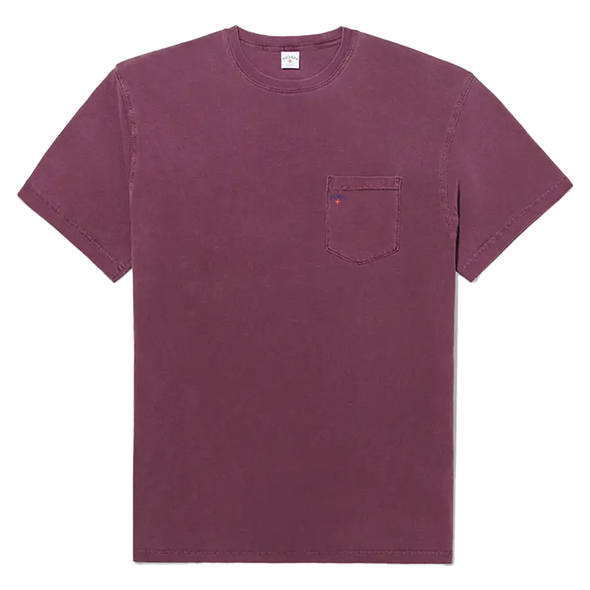 Noah Core Logo Pocket Tee Shirt - Dark Purple