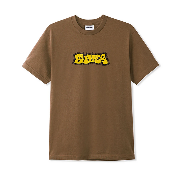 Butter Goods Perspective Tee Shirt - Oak Brown