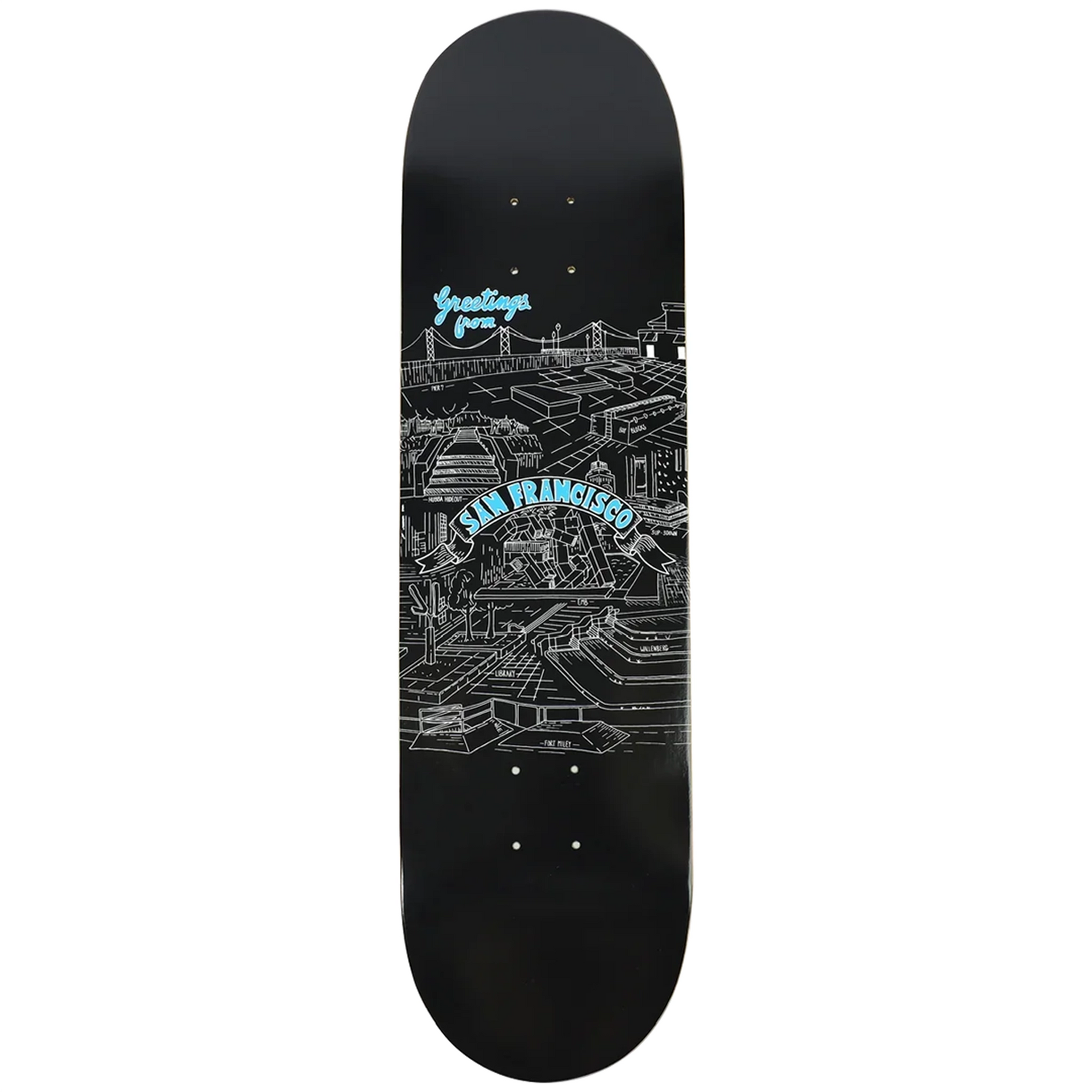 earl skateboard M ブラック Pier 7 Postcard Deck 8.25 – No-Comply Skateshop