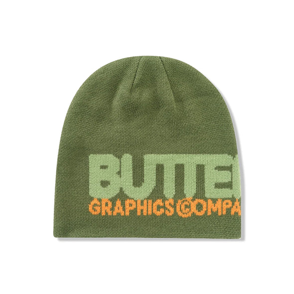 Butter Goods Program Skully Beanie - Army