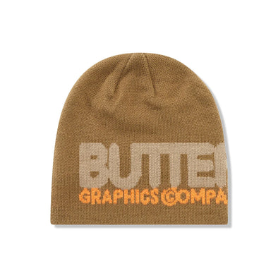 Butter Goods Program Skully Beanie - Taupe