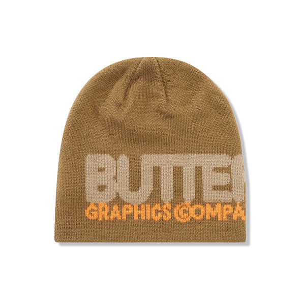 Butter Goods Program Skully Beanie - Taupe