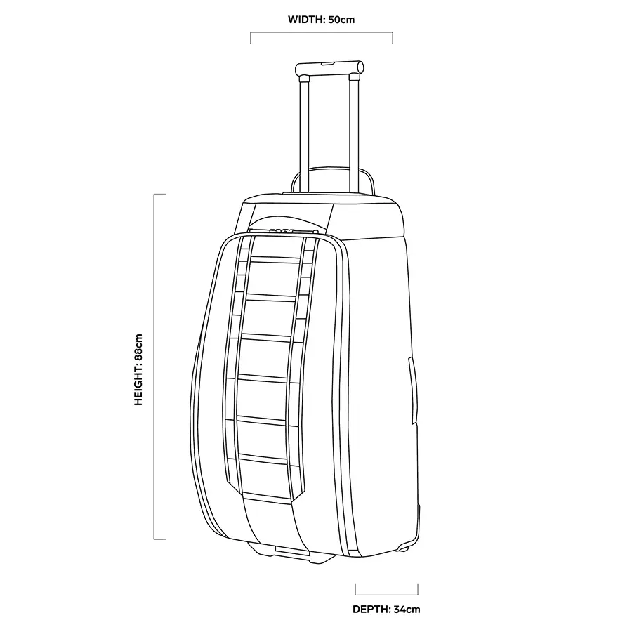 D__b__ Journey Hugger Roller Check Bag 90L - Blue Hour