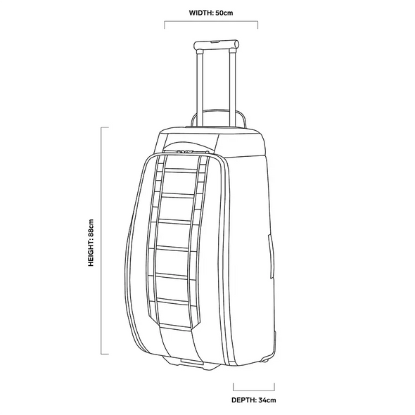 D__b__ Journey Hugger Roller Check Bag 90L - Blue Hour