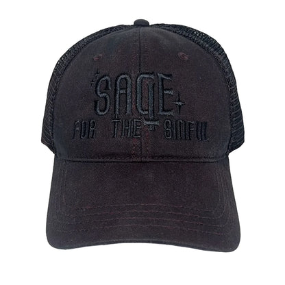 SageMFGCo Sinful Trucker Hat - Black